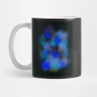 Hygge Ice Blue Winter Night Tie Dye Abstract Art Mug